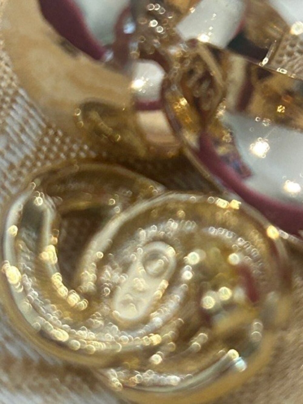 ANNE KLEIN Large Gold Door Knocker Statement EARRINGS - Picture 9 of 9